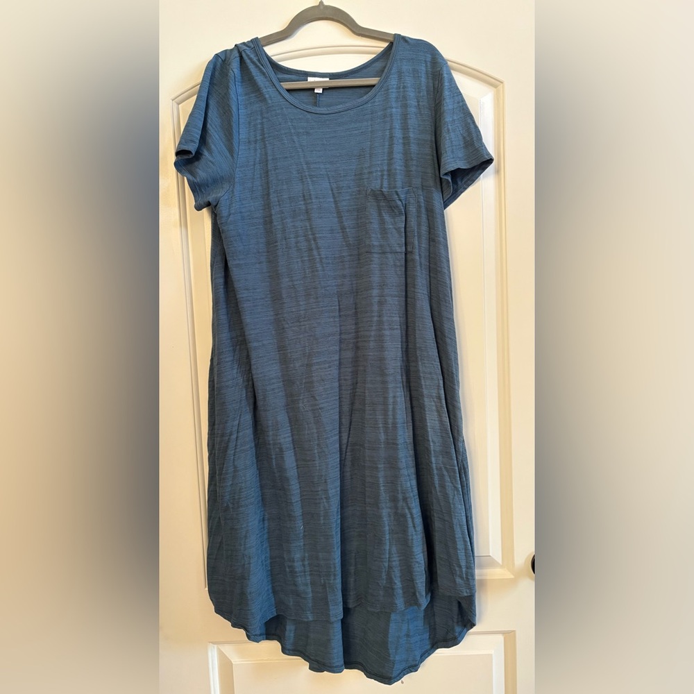 LuLaRoe Blue Short Sleeve Dress